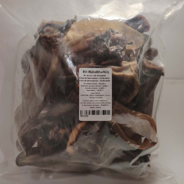 Oreilles de bœuf sans poils