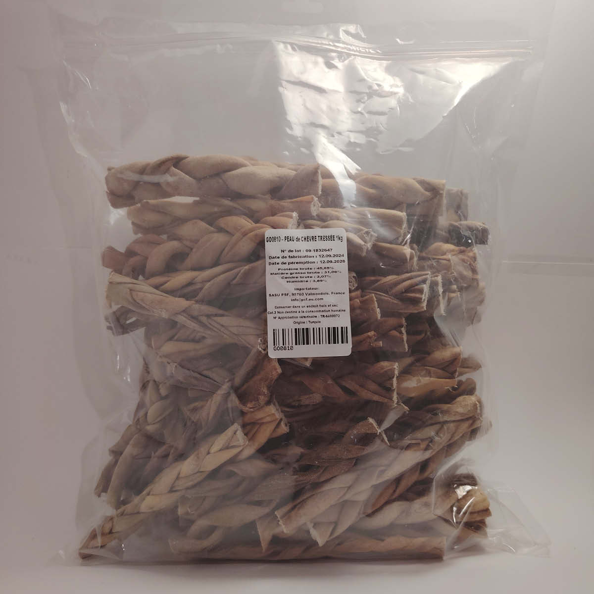 Peau de chèvre tressée Peau de chèvre tressée