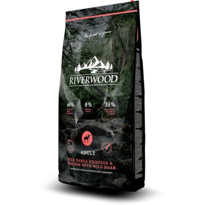 Riverwood Croquettes Sans Céréales pour Chien Adulte - Renne, Chevreuil, Sanglier 2kg