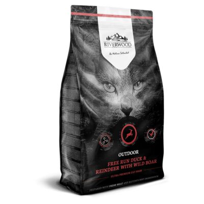 Riverwood Croquettes sans Céréales pour Chat Adulte Outdoor 2kg