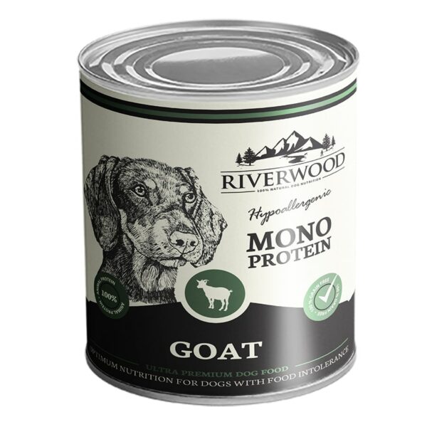 Riverwood Pâtée Pour Chiens Mono Protéine au Chèvre 400gr