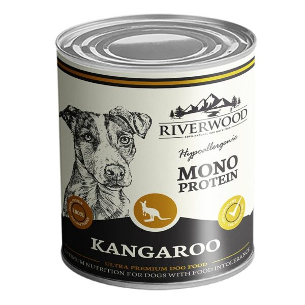 Riverwood Pâtée Pour Chiens Mono Protéine au Kangourou 400gr