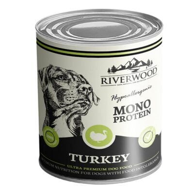 Riverwood Pâtée Pour Chiens Mono Protéine au Dinde 400gr