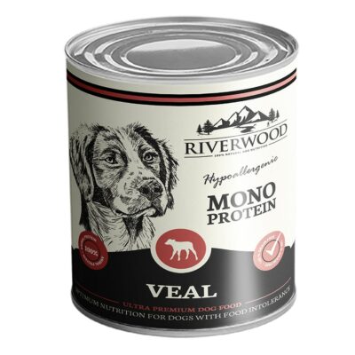 Riverwood Pâtée Pour Chiens Mono Protéine au Veau 400gr