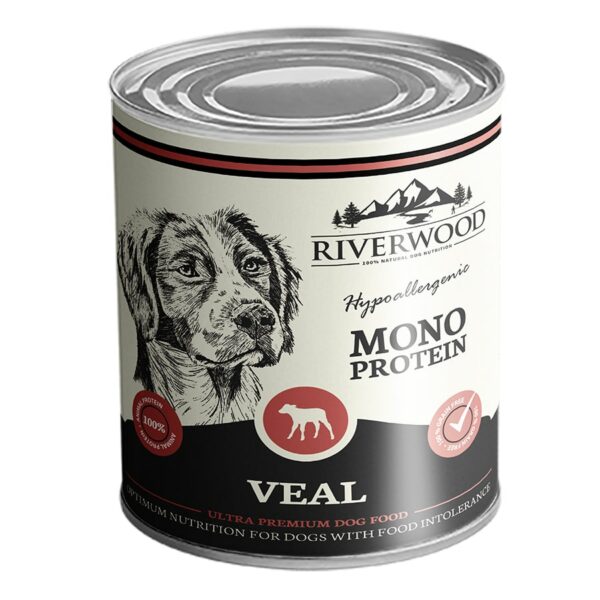 Riverwood Pâtée Pour Chiens Mono Protéine au Veau 400gr