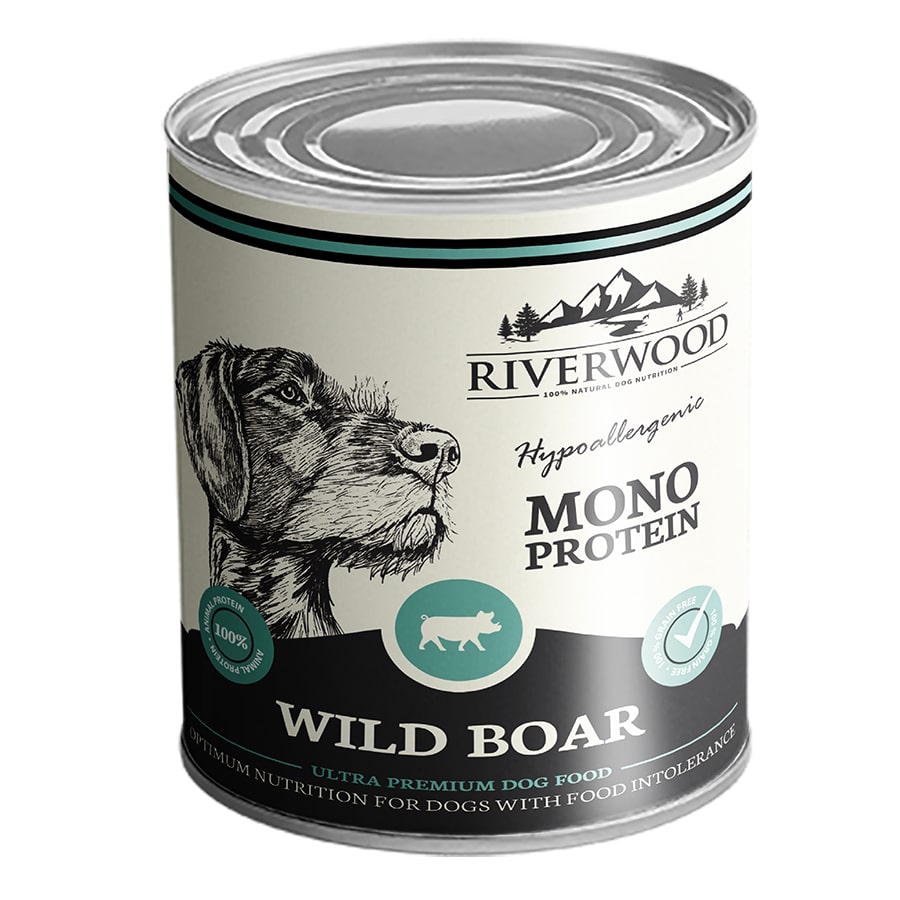 Riverwood Pâtée Pour Chiens Mono Protéine au Sanglier 400gr