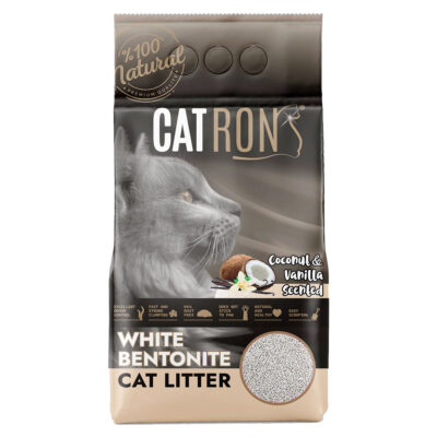 Catron Litière pour Chat Agglomérant Noix de Coco & Vanille 10L