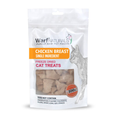 Warf Naturals Friandise Lyophilisé Chat - Poitrine de Poulet 40g