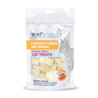 Warf Naturals Friandise Lyophilisé Chat - Fromage Cheddar 40g
