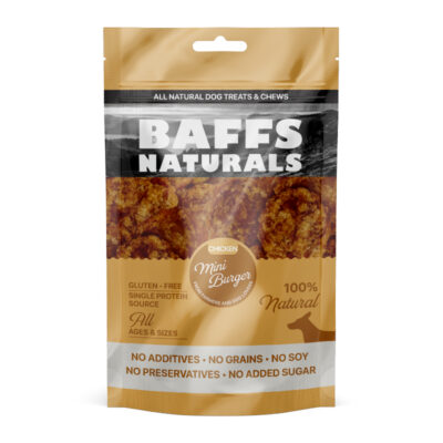 Baffs Naturals - Mini Burgers de Poulet 100g