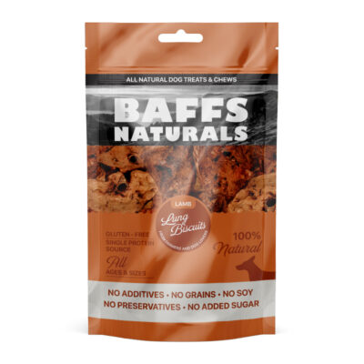 Baffs Naturals - Biscuits de Poumon d'Agneau 100g