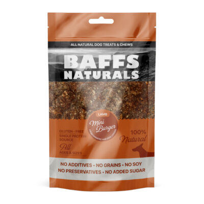 Baffs Naturals - Mini Burgers d'Agneau 100g