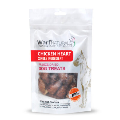 Warf Naturals Friandise Lyophilisé Chien - Cœur de Poulet 40g