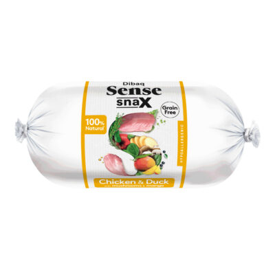 Dibaq Sense Snax Bar Saucisse pour Chien - Poulet, Canard 200g