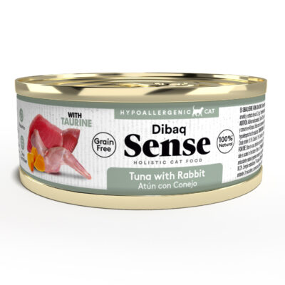 Dibaq Sense Alimentation Humide pour Chat - Thon avec du Lapin et du Potiron 70g