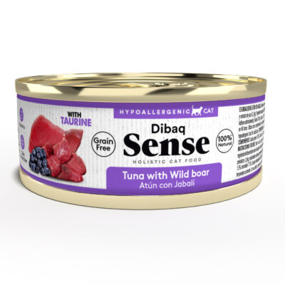 Dibaq Sense Alimentation Humide pour Chat - Thon avec Sanglier et Myrtilles 70g