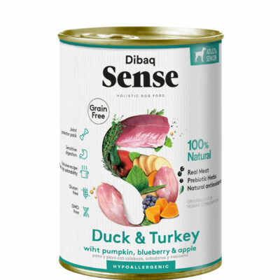 Dibaq Sense Alimentation Humide pour Chien - Canard&Dinde 380g