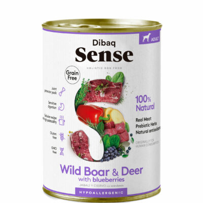Dibaq Sense Alimentation Humide pour Chien - Sanglier&Cerf 380g