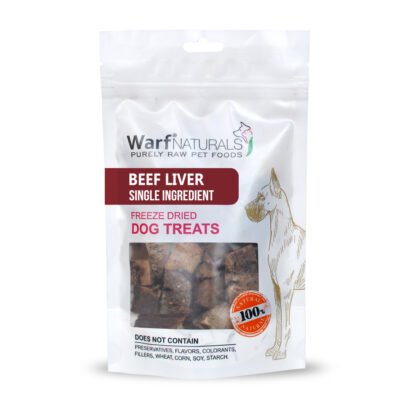Warf Naturals Friandise Lyophilisé Chien - Foie de Bœuf 40g