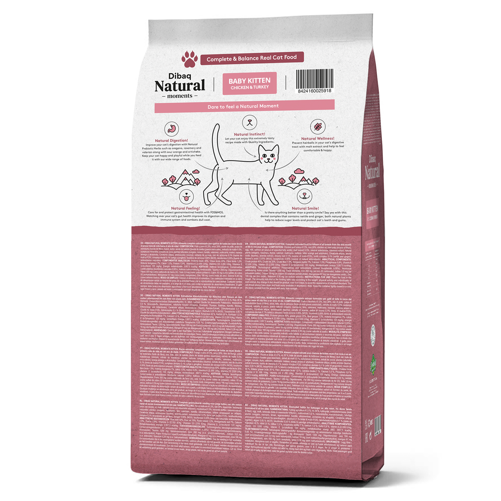 Dibaq Natural Moments Cat Baby Kitten Trasera