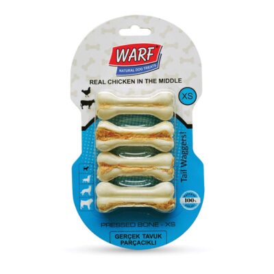 Warf Naturals Os Pressé avec Poulet pour Chien - XS