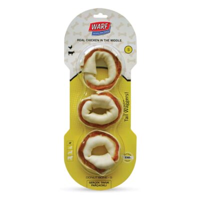 Warf Naturals Donut Cuir avec Poulet 8cm