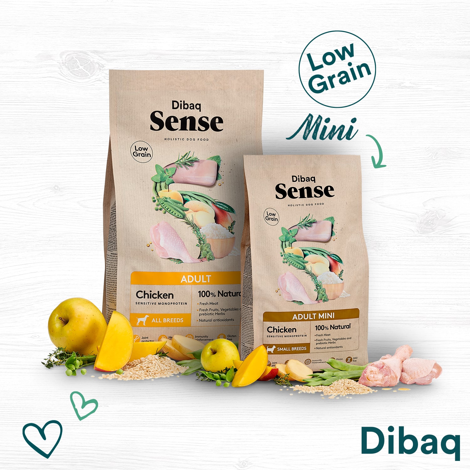 Dibaq Sense Croquettes Low Grain
