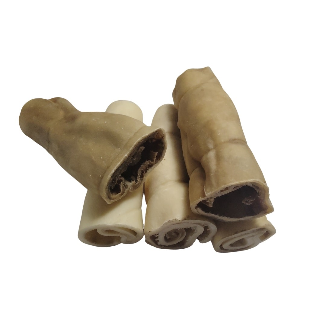 Peau de Tête de Bœuf Roulée 15cm Peau de Tête de Bœuf Roulée 15cm