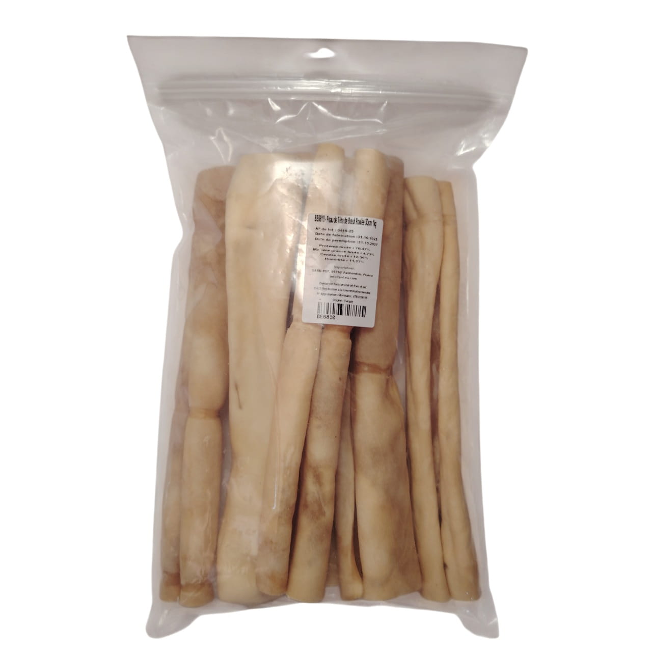 Peau de Tête de Bœuf Roulée 30cm
