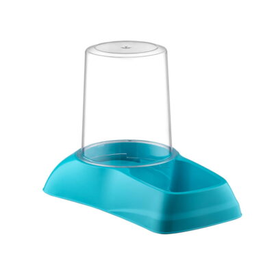 Distributeur Automatique Gravitaire d’Eau et de Croquettes pour Chiens et Chats 1,7L