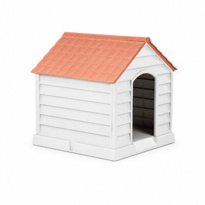 Niche pour Chien Grande Taille avec Toit Incliné et Système de Ventilation